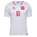 Denmark Christian Eriksen #10 Replica Away Shirt Euro 2024 Short Sleeve